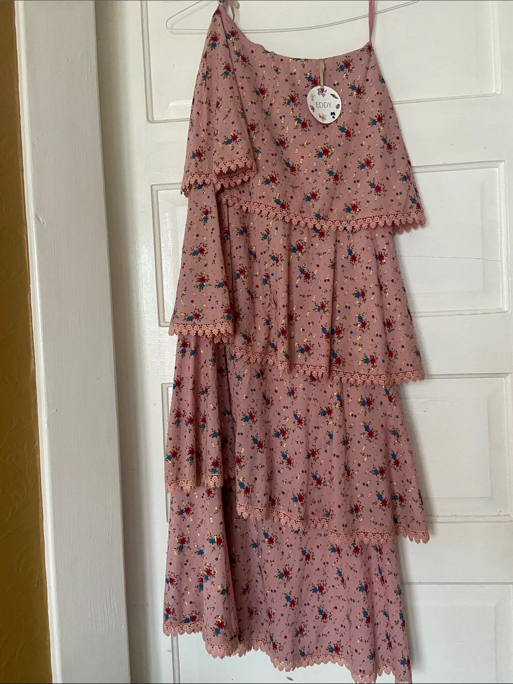 NWT Eddy Primrose and Floral Tiered Brenda Skirt Size Small